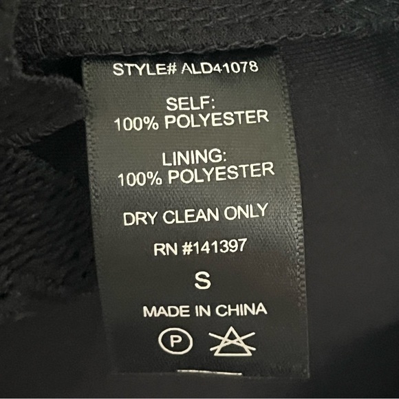 ASTR The Label Textured Crochet Lace Floral Sheath Dress Sleeveless Black Sz S - Picture 10 of 12